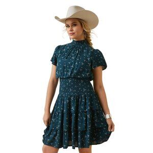 Ariat Womens Steer Me Dress (10046269) Steer Me Print 4
